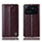 Funda de Cuero Cartera con Soporte Carcasa H05P para Xiaomi Mi 11 Ultra 5G Marron