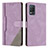 Funda de Cuero Cartera con Soporte Carcasa H05X para Realme 8 5G Morado