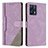 Funda de Cuero Cartera con Soporte Carcasa H05X para Realme 9 4G Morado