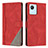 Funda de Cuero Cartera con Soporte Carcasa H05X para Realme C30 Rojo