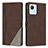 Funda de Cuero Cartera con Soporte Carcasa H05X para Realme C30s Marron