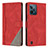 Funda de Cuero Cartera con Soporte Carcasa H05X para Realme C31 Rojo