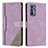 Funda de Cuero Cartera con Soporte Carcasa H05X para Realme GT Master 5G Morado