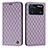 Funda de Cuero Cartera con Soporte Carcasa H05X para Xiaomi Poco M4 Pro 4G Morado