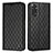 Funda de Cuero Cartera con Soporte Carcasa H05X para Xiaomi Redmi Note 11 4G (2022) Negro