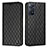 Funda de Cuero Cartera con Soporte Carcasa H05X para Xiaomi Redmi Note 11 Pro 5G Negro