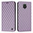 Funda de Cuero Cartera con Soporte Carcasa H05X para Xiaomi Redmi Note 9 Pro Morado