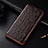 Funda de Cuero Cartera con Soporte Carcasa H06 para Apple iPhone 13 Marron