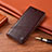 Funda de Cuero Cartera con Soporte Carcasa H06P para Motorola Moto Edge 20 Lite 5G Marron