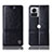 Funda de Cuero Cartera con Soporte Carcasa H06P para Motorola Moto Edge X30 Pro 5G Negro