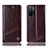 Funda de Cuero Cartera con Soporte Carcasa H06P para Oppo A53s 5G Marron