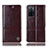 Funda de Cuero Cartera con Soporte Carcasa H06P para Oppo A55S 5G Marron