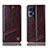 Funda de Cuero Cartera con Soporte Carcasa H06P para Oppo Reno7 Pro 5G Marron