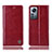 Funda de Cuero Cartera con Soporte Carcasa H06P para Xiaomi Mi 12S 5G Rojo