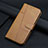 Funda de Cuero Cartera con Soporte Carcasa H06X para Nothing Phone 1 Marron Claro