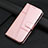 Funda de Cuero Cartera con Soporte Carcasa H06X para Nothing Phone 1 Oro Rosa