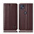 Funda de Cuero Cartera con Soporte Carcasa H07P para Motorola Moto G50 5G Marron