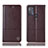 Funda de Cuero Cartera con Soporte Carcasa H07P para Motorola Moto G50 Marron