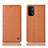 Funda de Cuero Cartera con Soporte Carcasa H07P para OnePlus Nord N200 5G Naranja