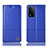 Funda de Cuero Cartera con Soporte Carcasa H07P para Oppo A93s 5G Azul