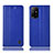 Funda de Cuero Cartera con Soporte Carcasa H07P para Oppo Reno5 Z 5G Azul