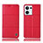 Funda de Cuero Cartera con Soporte Carcasa H07P para Oppo Reno9 5G Rojo