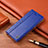 Funda de Cuero Cartera con Soporte Carcasa H07P para Samsung Galaxy Note 10 Lite Azul