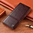 Funda de Cuero Cartera con Soporte Carcasa H07P para Samsung Galaxy S21 Plus 5G Marron