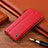 Funda de Cuero Cartera con Soporte Carcasa H07P para Sony Xperia 10 III SOG04 Rojo