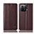 Funda de Cuero Cartera con Soporte Carcasa H07P para Xiaomi Mi 11 Pro 5G Marron