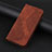 Funda de Cuero Cartera con Soporte Carcasa H07X para Google Pixel 6 Pro 5G Marron