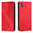 Funda de Cuero Cartera con Soporte Carcasa H07X para Motorola Moto E22S Rojo