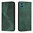 Funda de Cuero Cartera con Soporte Carcasa H07X para Motorola Moto E22S Verde