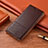 Funda de Cuero Cartera con Soporte Carcasa H08 para Apple iPhone 13 Mini Marron