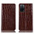 Funda de Cuero Cartera con Soporte Carcasa H08P para Oppo A53s 5G Marron