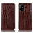 Funda de Cuero Cartera con Soporte Carcasa H08P para Oppo A94 5G Marron