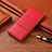 Funda de Cuero Cartera con Soporte Carcasa H09 para Apple iPhone 13 Mini Rojo