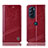 Funda de Cuero Cartera con Soporte Carcasa H09P para Motorola Moto Edge X30 5G Rojo