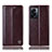 Funda de Cuero Cartera con Soporte Carcasa H09P para OnePlus Nord N300 5G Marron