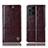 Funda de Cuero Cartera con Soporte Carcasa H09P para Oppo Find X3 Pro 5G Marron