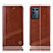 Funda de Cuero Cartera con Soporte Carcasa H09P para Realme Q3t 5G Marron Claro