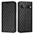 Funda de Cuero Cartera con Soporte Carcasa H09X para Google Pixel 7 Pro 5G Negro