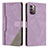 Funda de Cuero Cartera con Soporte Carcasa H09X para Nokia G11 Morado