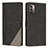 Funda de Cuero Cartera con Soporte Carcasa H09X para Nokia G11 Negro