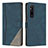 Funda de Cuero Cartera con Soporte Carcasa H09X para Sony Xperia 1 V Azul