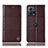 Funda de Cuero Cartera con Soporte Carcasa H10P para Motorola Moto Edge S30 Pro 5G Marron