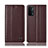 Funda de Cuero Cartera con Soporte Carcasa H10P para OnePlus Nord N200 5G Marron