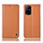 Funda de Cuero Cartera con Soporte Carcasa H10P para Oppo Reno5 Z 5G Naranja