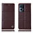 Funda de Cuero Cartera con Soporte Carcasa H10P para Oppo Reno7 Pro 5G Marron