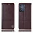 Funda de Cuero Cartera con Soporte Carcasa H10P para Realme 9 SE 5G Marron